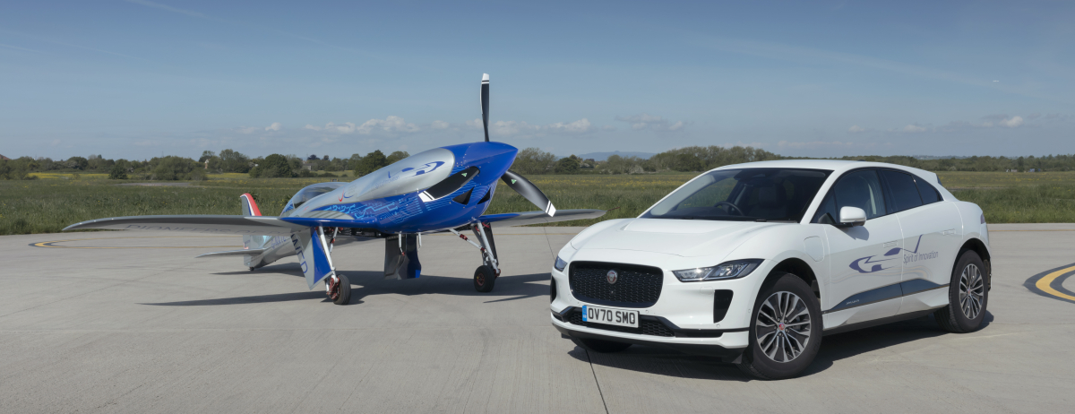 Jaguar I-PACE provides ground support for all-electric flight speed record bid